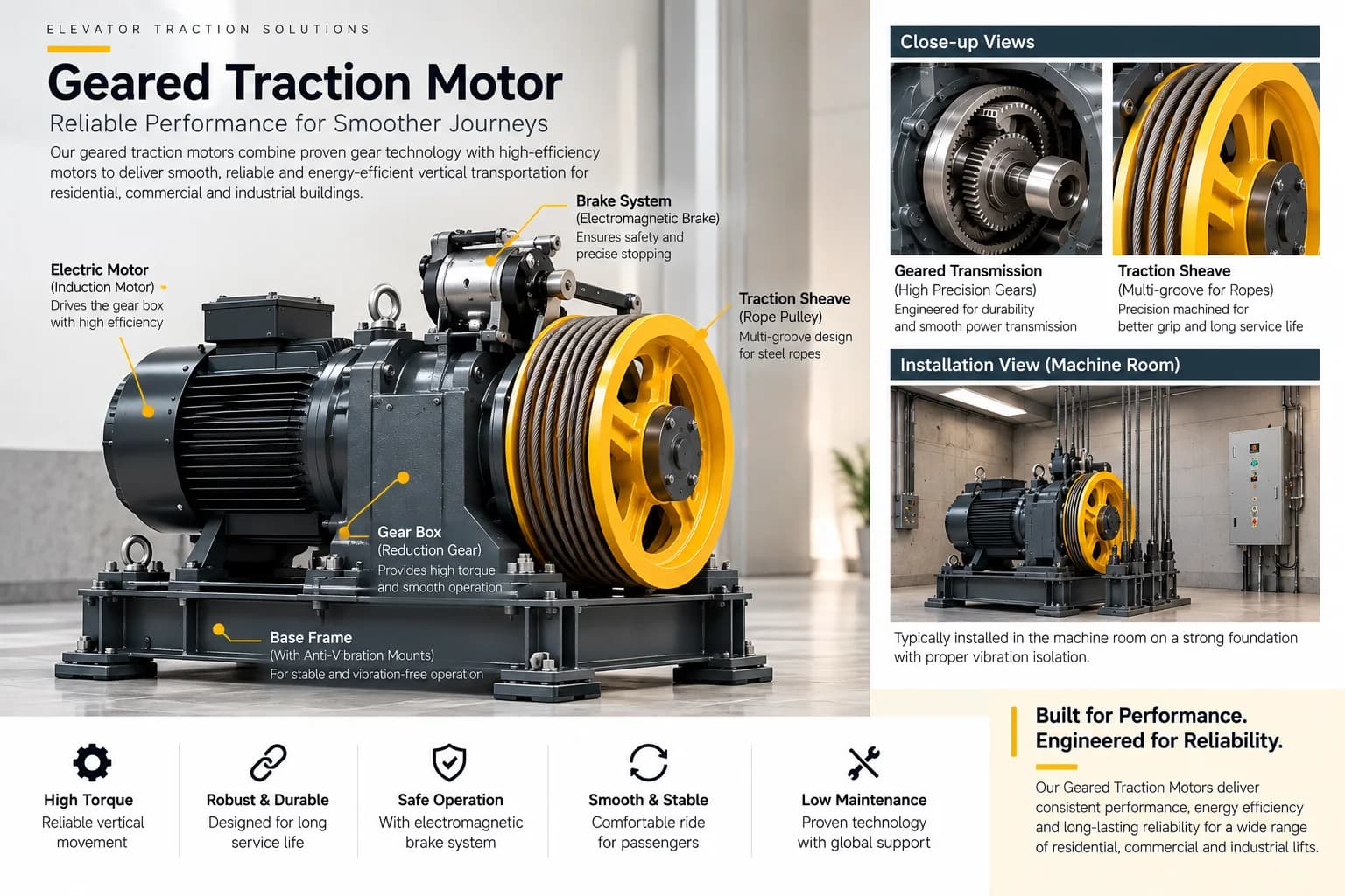 Geared Traction Motor